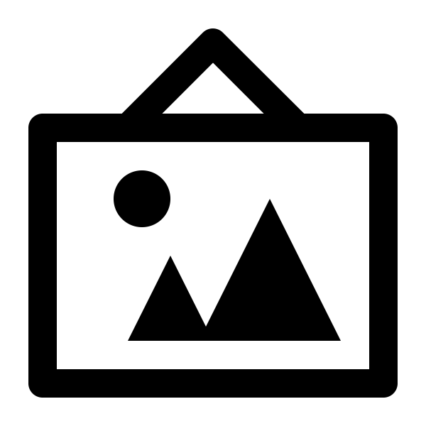 The image is an icon of a gallery.