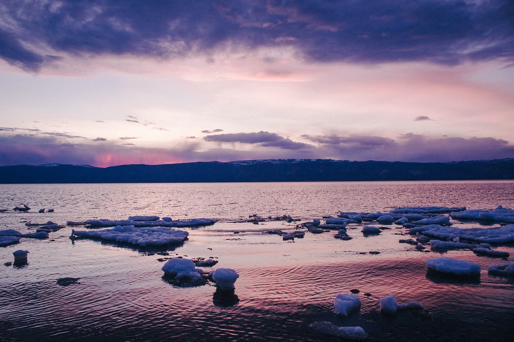 The image shows a beach.